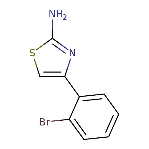 Nc1scc(n1)c1ccccc1Br