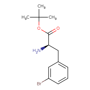 O=C([C@@H](Cc1cccc(c1)Br)N)OC(C)(C)C