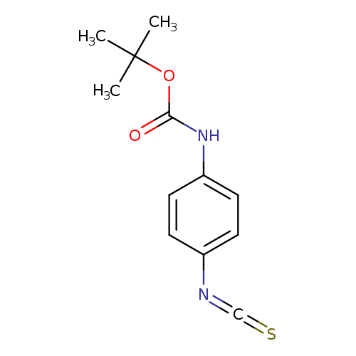 S=C=Nc1ccc(cc1)NC(=O)OC(C)(C)C