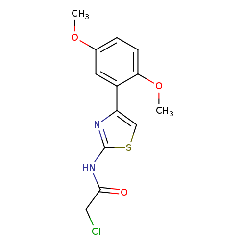 ClCC(=O)Nc1scc(n1)c1cc(OC)ccc1OC