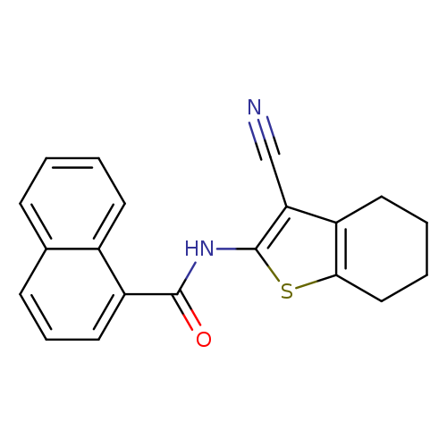 N#Cc1c(sc2c1CCCC2)NC(=O)c1cccc2c1cccc2