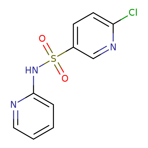 Clc1ccc(cn1)S(=O)(=O)Nc1ccccn1