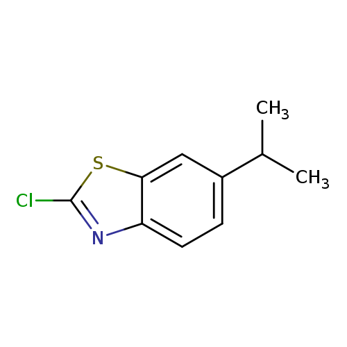Clc1nc2c(s1)cc(cc2)C(C)C