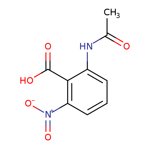 CC(=O)Nc1cccc(c1C(=O)O)[N+](=O)[O-]