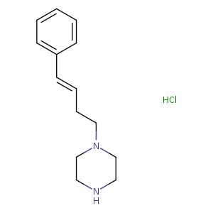 N1CCN(CC1)CC/C=C/c1ccccc1.Cl