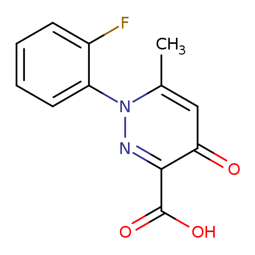 Fc1ccccc1n1nc(C(=O)O)c(=O)cc1C