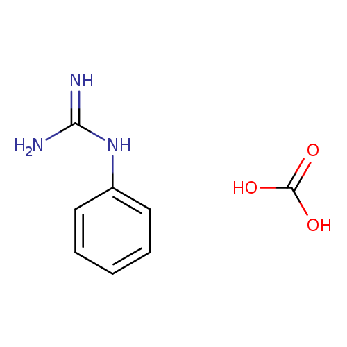 NC(=N)Nc1ccccc1.OC(=O)O