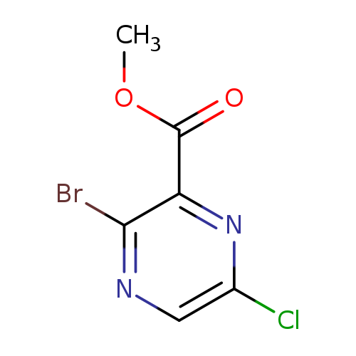 COC(=O)c1nc(Cl)cnc1Br