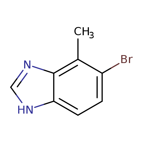 Brc1ccc2c(c1C)nc[nH]2