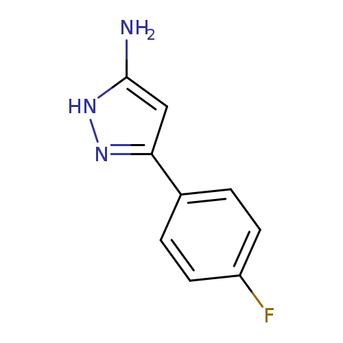 Fc1ccc(cc1)c1n[nH]c(c1)N
