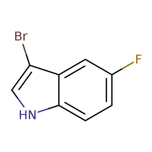 Fc1ccc2c(c1)c(Br)c[nH]2