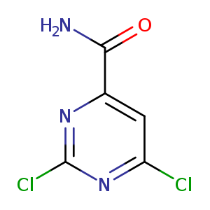 Clc1nc(Cl)nc(c1)C(=O)N