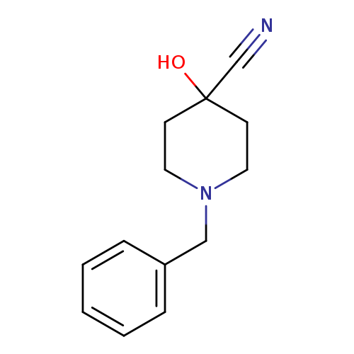 N#CC1(O)CCN(CC1)Cc1ccccc1