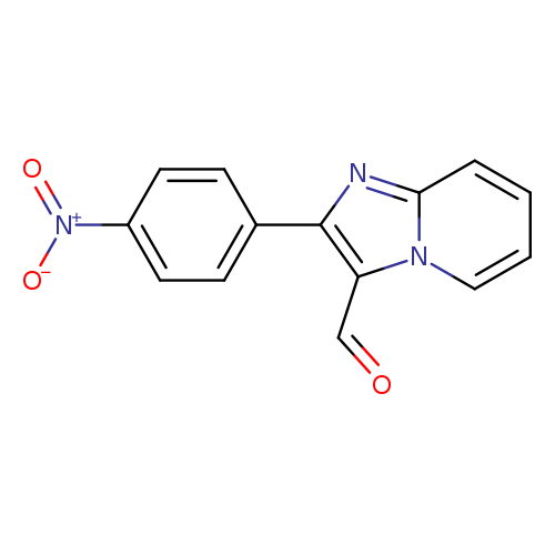 O=Cc1c(nc2n1cccc2)c1ccc(cc1)[N+](=O)[O-]