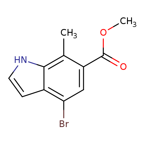 COC(=O)c1cc(Br)c2c(c1C)[nH]cc2