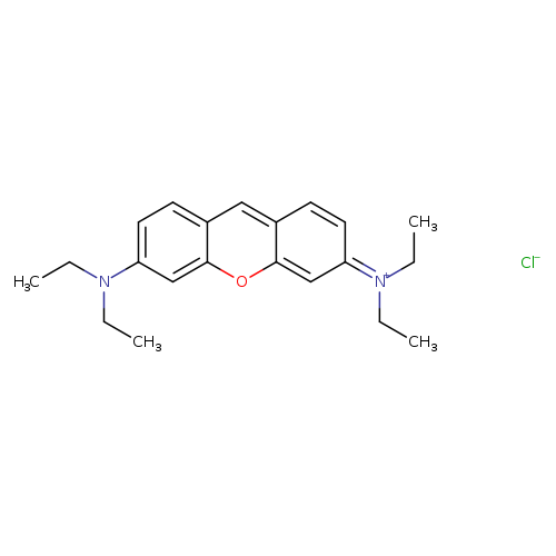 CCN(c1ccc2c(c1)oc1c(c2)ccc(=[N+](CC)CC)c1)CC.[Cl-]