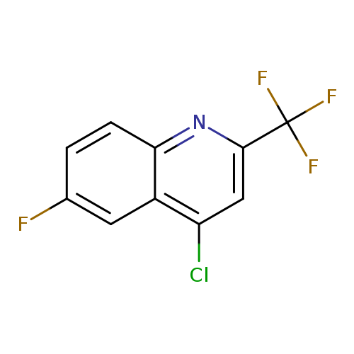 Fc1ccc2c(c1)c(Cl)cc(n2)C(F)(F)F