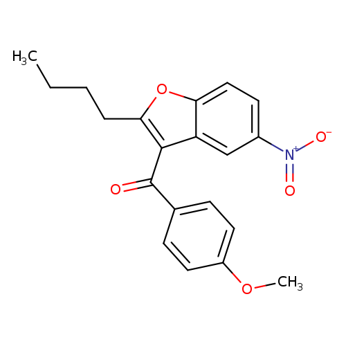 CCCCc1oc2c(c1C(=O)c1ccc(cc1)OC)cc(cc2)[N+](=O)[O-]