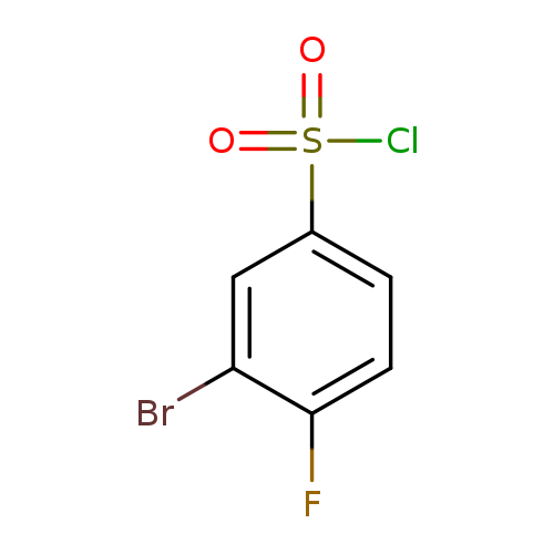 Fc1ccc(cc1Br)S(=O)(=O)Cl