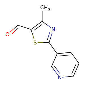 O=Cc1sc(nc1C)c1cccnc1