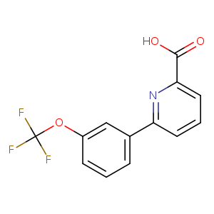 OC(=O)c1cccc(n1)c1cccc(c1)OC(F)(F)F