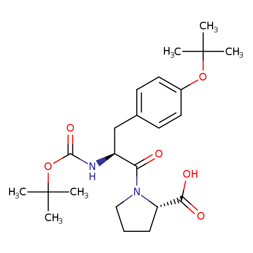 O=C(OC(C)(C)C)N[C@H](C(=O)N1CCC[C@H]1C(=O)O)Cc1ccc(cc1)OC(C)(C)C
