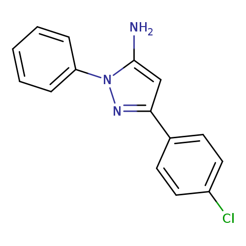 Clc1ccc(cc1)c1nn(c(c1)N)c1ccccc1