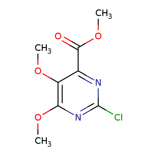 COC(=O)c1nc(Cl)nc(c1OC)OC