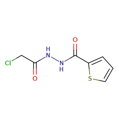 ClCC(=O)NNC(=O)c1cccs1