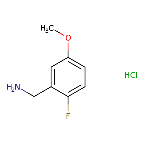 COc1ccc(c(c1)CN)F.Cl
