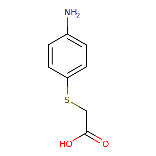 OC(=O)CSc1ccc(cc1)N