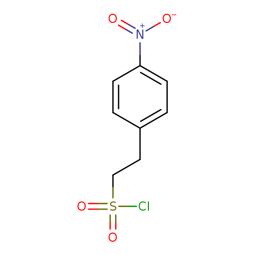 [O-][N+](=O)c1ccc(cc1)CCS(=O)(=O)Cl