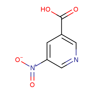 OC(=O)c1cncc(c1)[N+](=O)[O-]