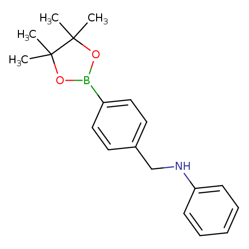 CC1(C)OB(OC1(C)C)c1ccc(cc1)CNc1ccccc1