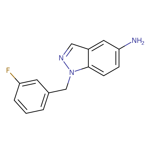 Nc1ccc2c(c1)cnn2Cc1cccc(c1)F