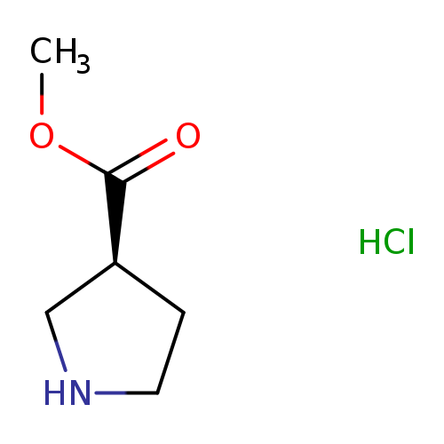 COC(=O)[C@@H]1CNCC1.Cl