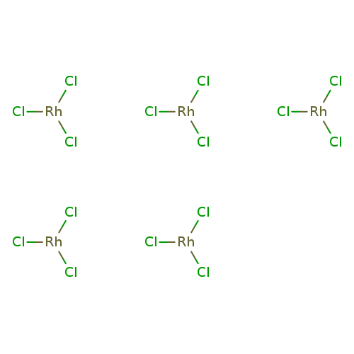 Cl[Rh](Cl)Cl.Cl[Rh](Cl)Cl.Cl[Rh](Cl)Cl.Cl[Rh](Cl)Cl.Cl[Rh](Cl)Cl