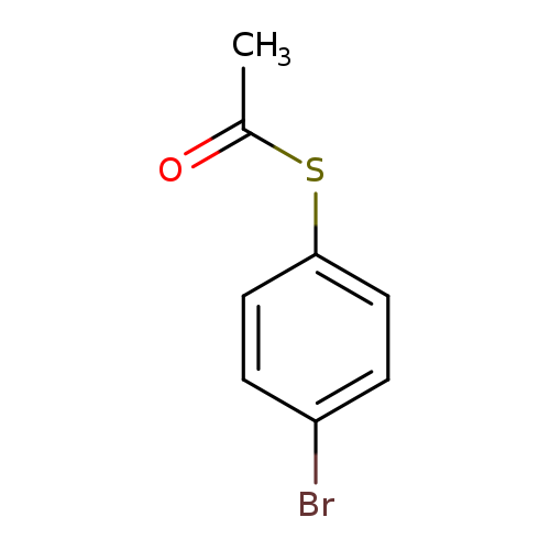 CC(=O)Sc1ccc(cc1)Br