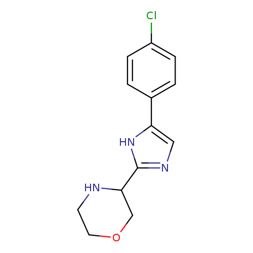 Clc1ccc(cc1)c1cnc([nH]1)C1COCCN1