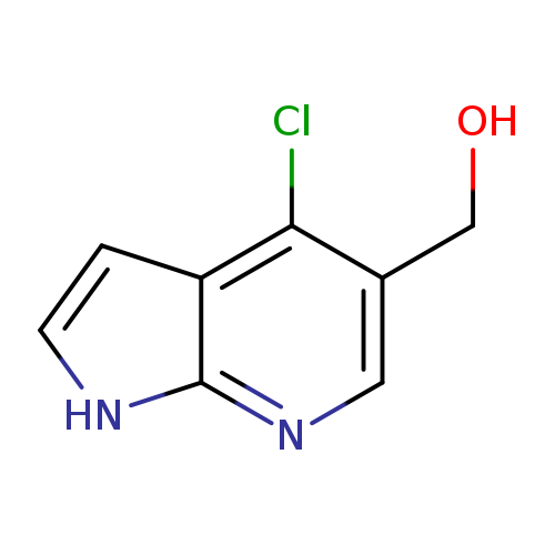 OCc1cnc2c(c1Cl)cc[nH]2