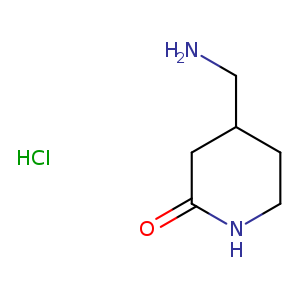 NCC1CCNC(=O)C1.Cl