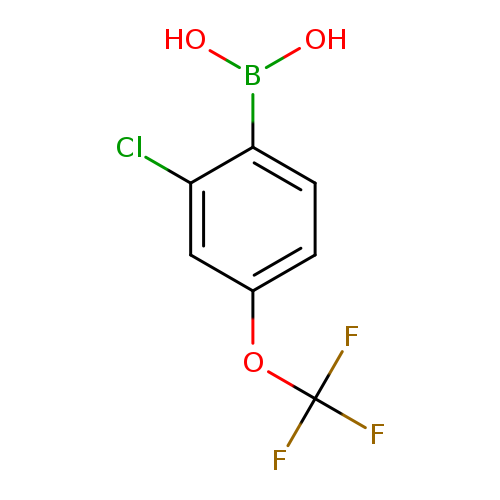 OB(c1ccc(cc1Cl)OC(F)(F)F)O