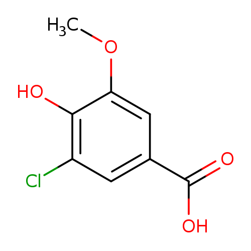 COc1cc(cc(c1O)Cl)C(=O)O