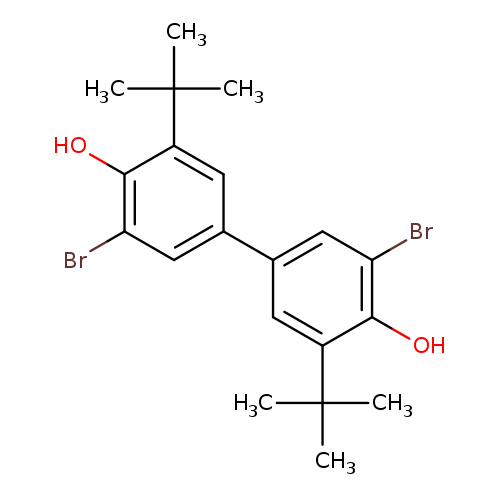 Brc1cc(cc(c1O)C(C)(C)C)c1cc(Br)c(c(c1)C(C)(C)C)O
