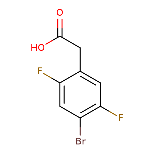 OC(=O)Cc1cc(F)c(cc1F)Br