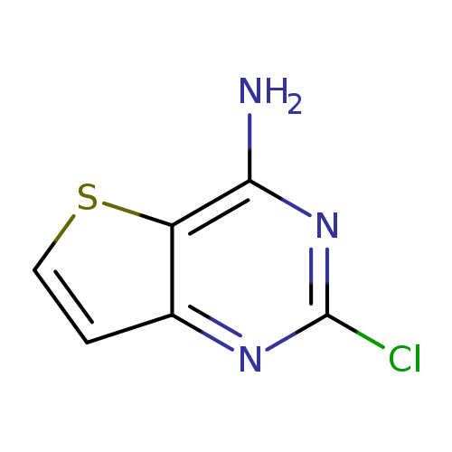 Clc1nc(N)c2c(n1)ccs2
