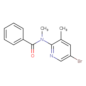 Brc1cnc(c(c1)C)N(C(=O)c1ccccc1)C