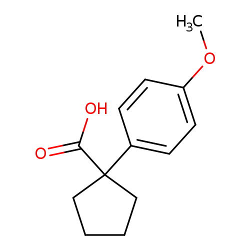COc1ccc(cc1)C1(CCCC1)C(=O)O
