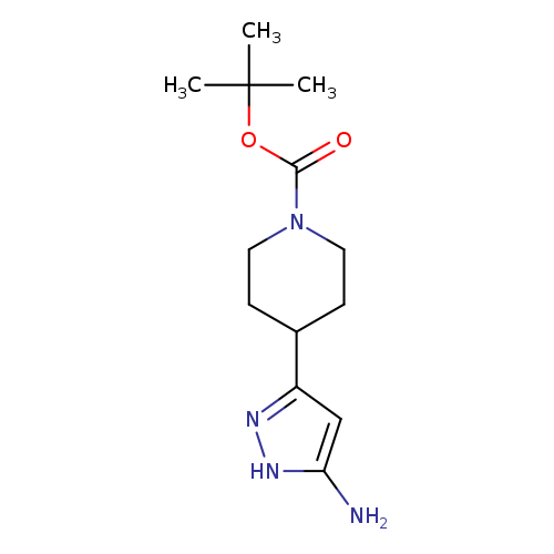 O=C(N1CCC(CC1)c1n[nH]c(c1)N)OC(C)(C)C