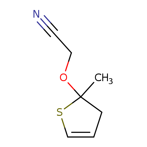 N#CCOC1(C)CC=CS1